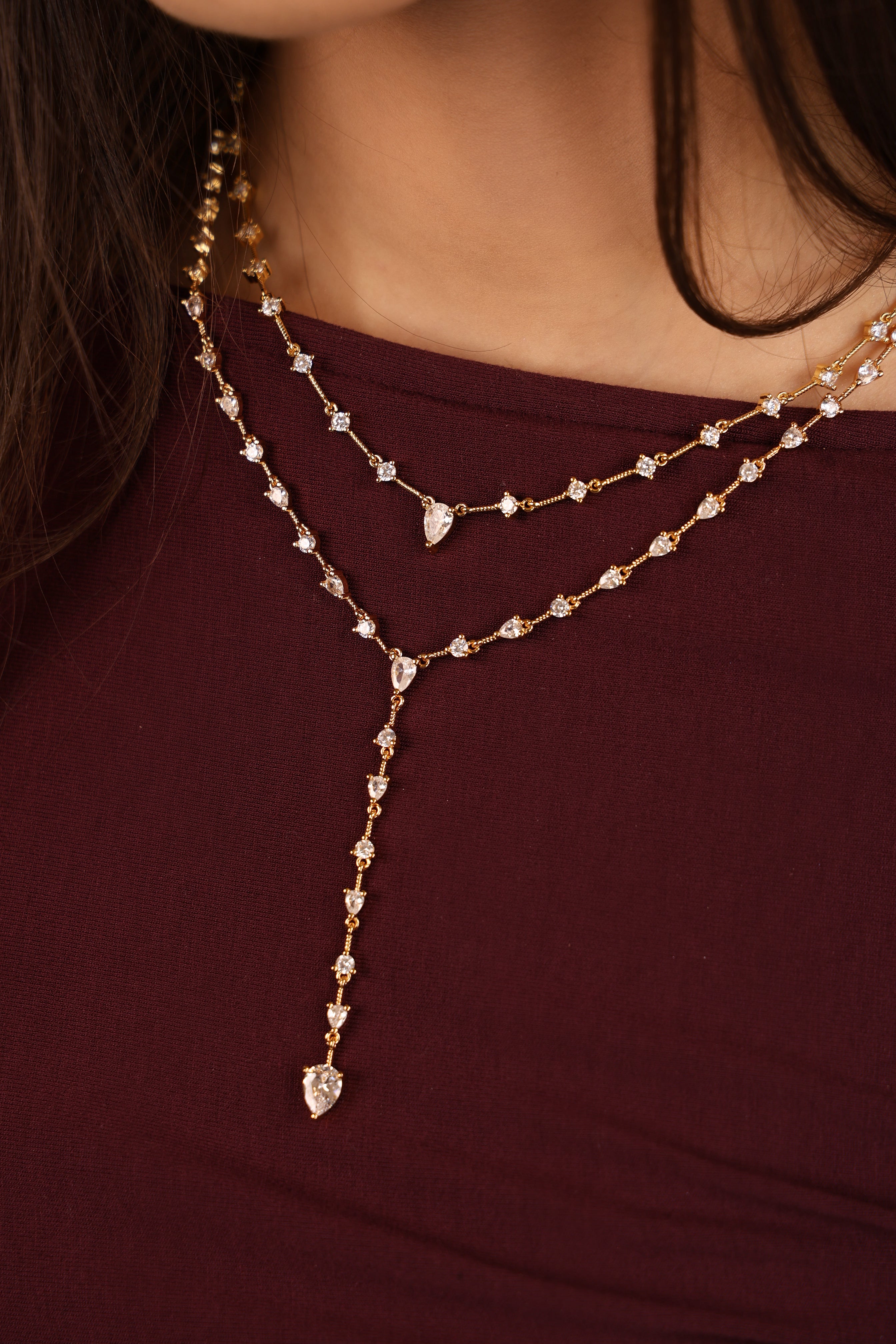 Iris Diamond Chain Necklace