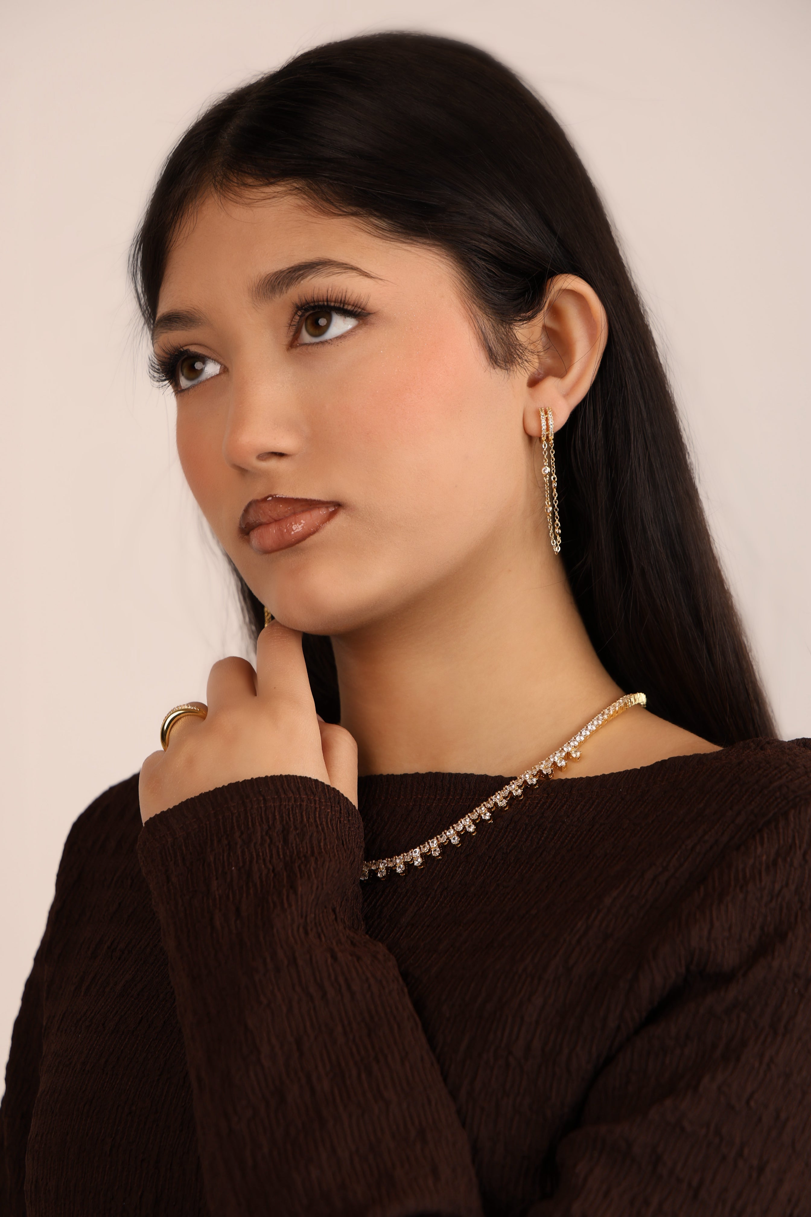 Alta Diamond Huggie Earrings