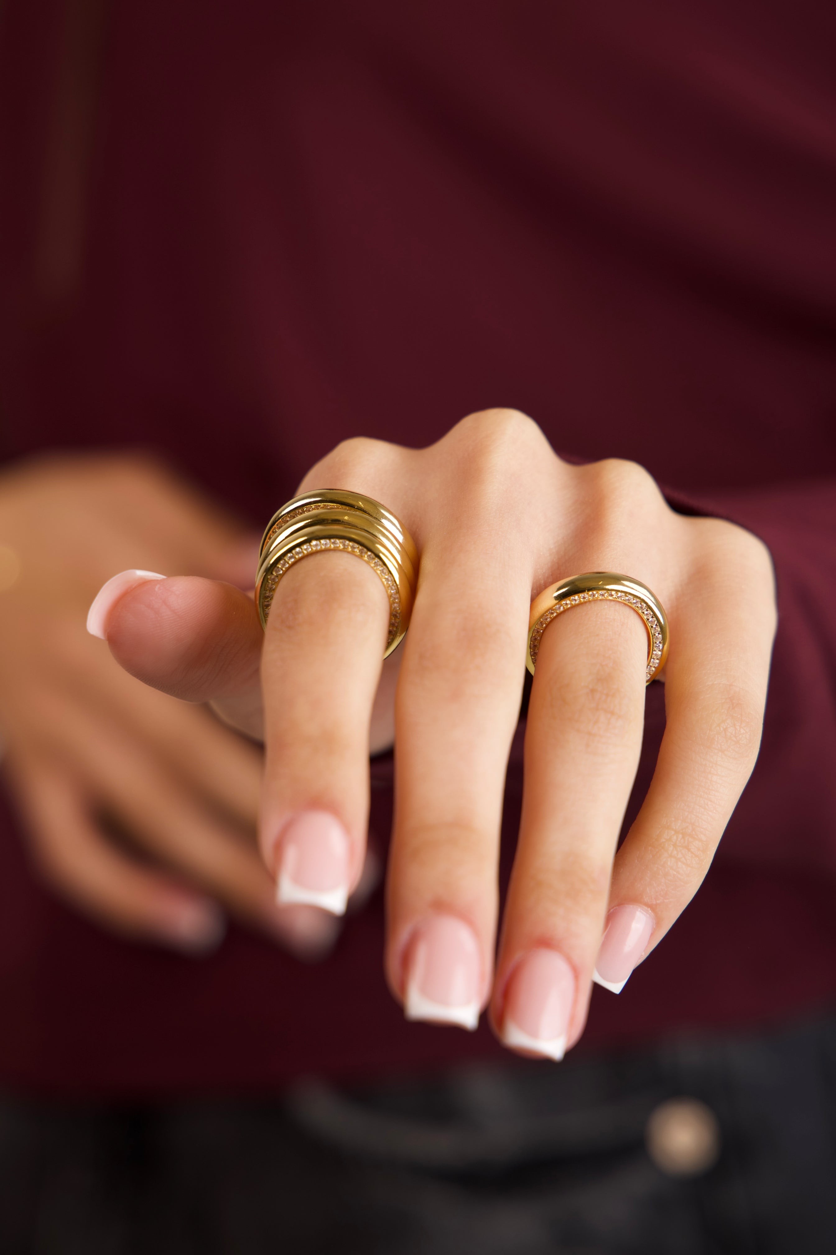 MoonKiss Diamond Halo Ring