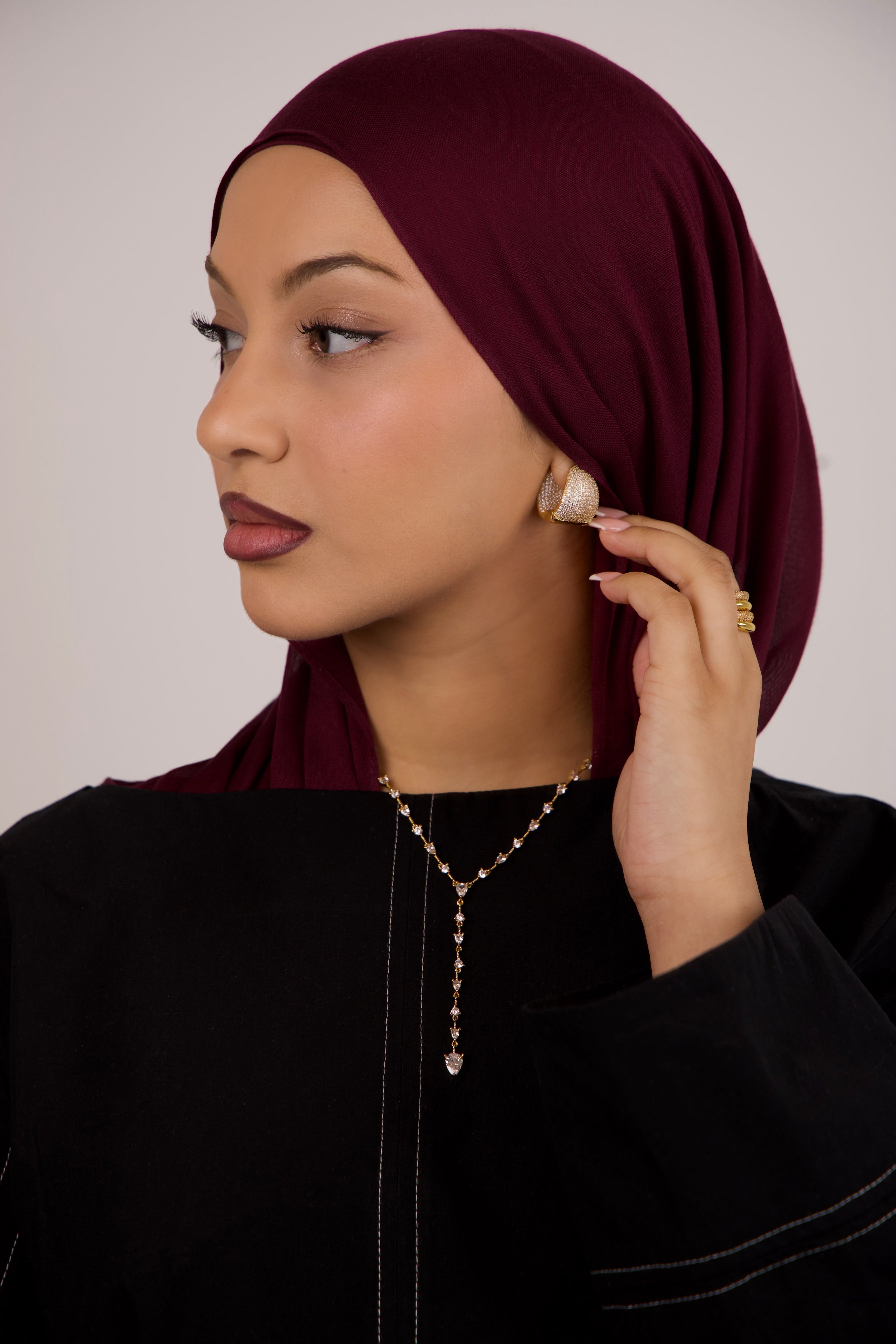 Veyla Drop Huggie Earrings