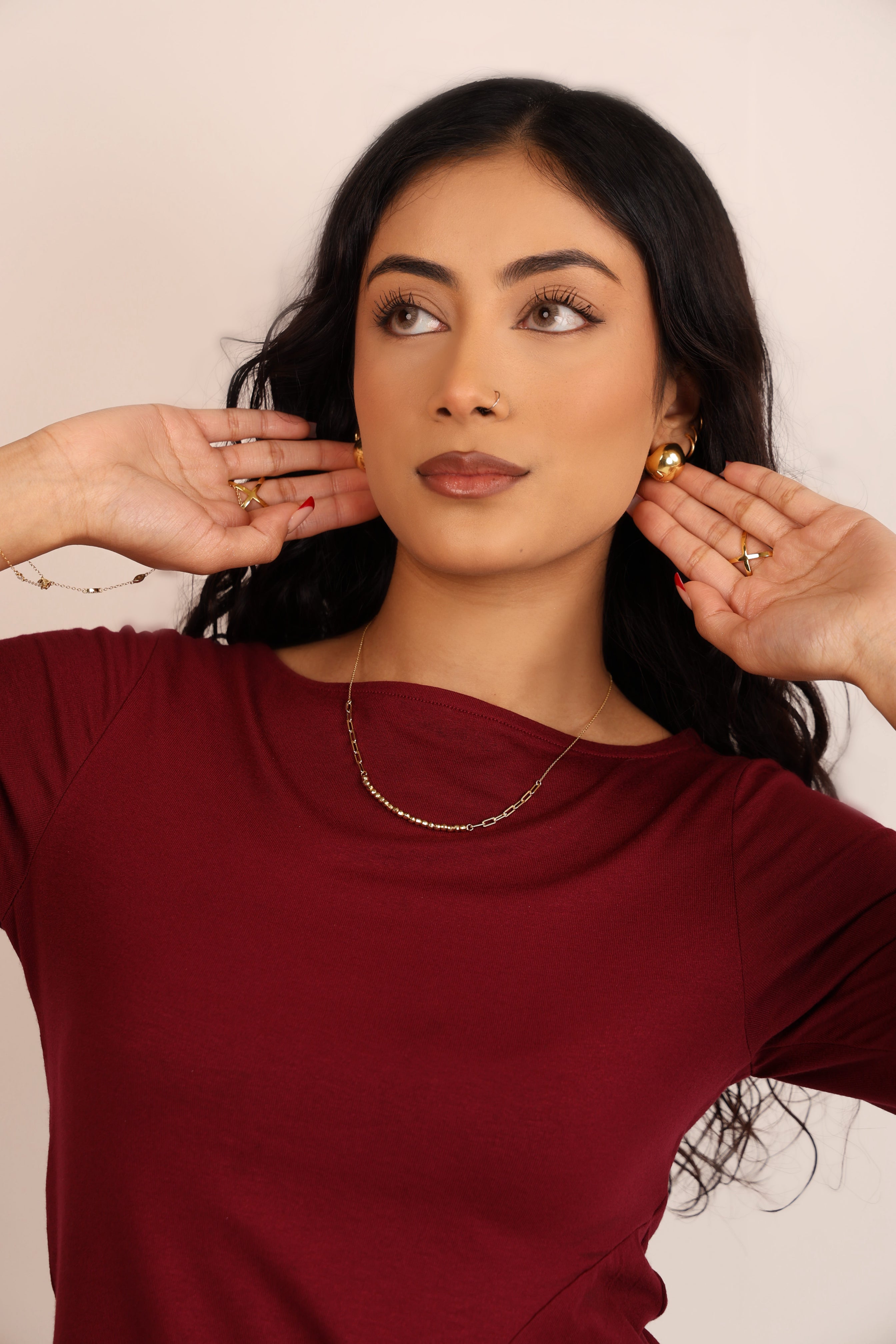 Dome Huggie Earrings