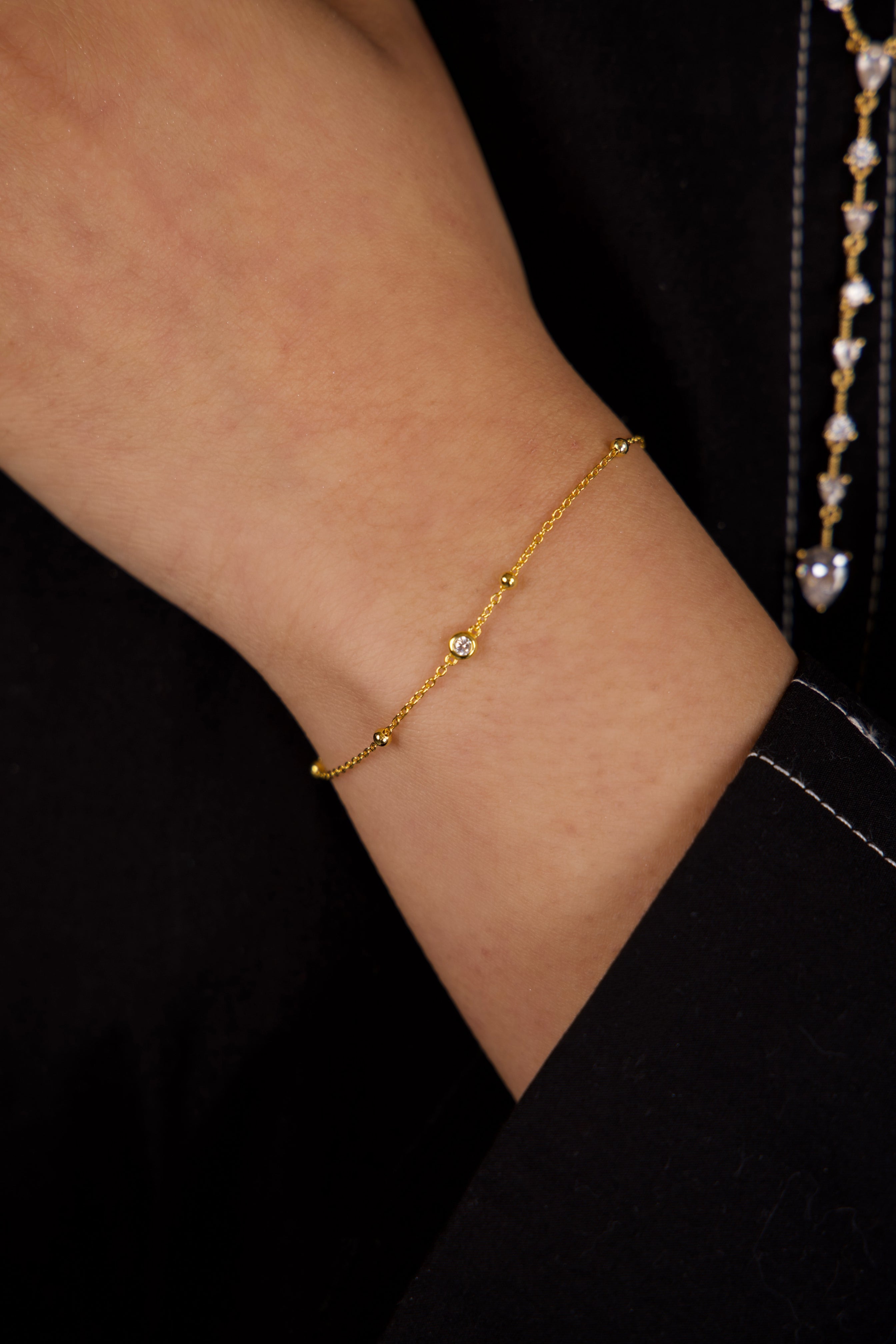 Ava Diamond Chain Bracelet