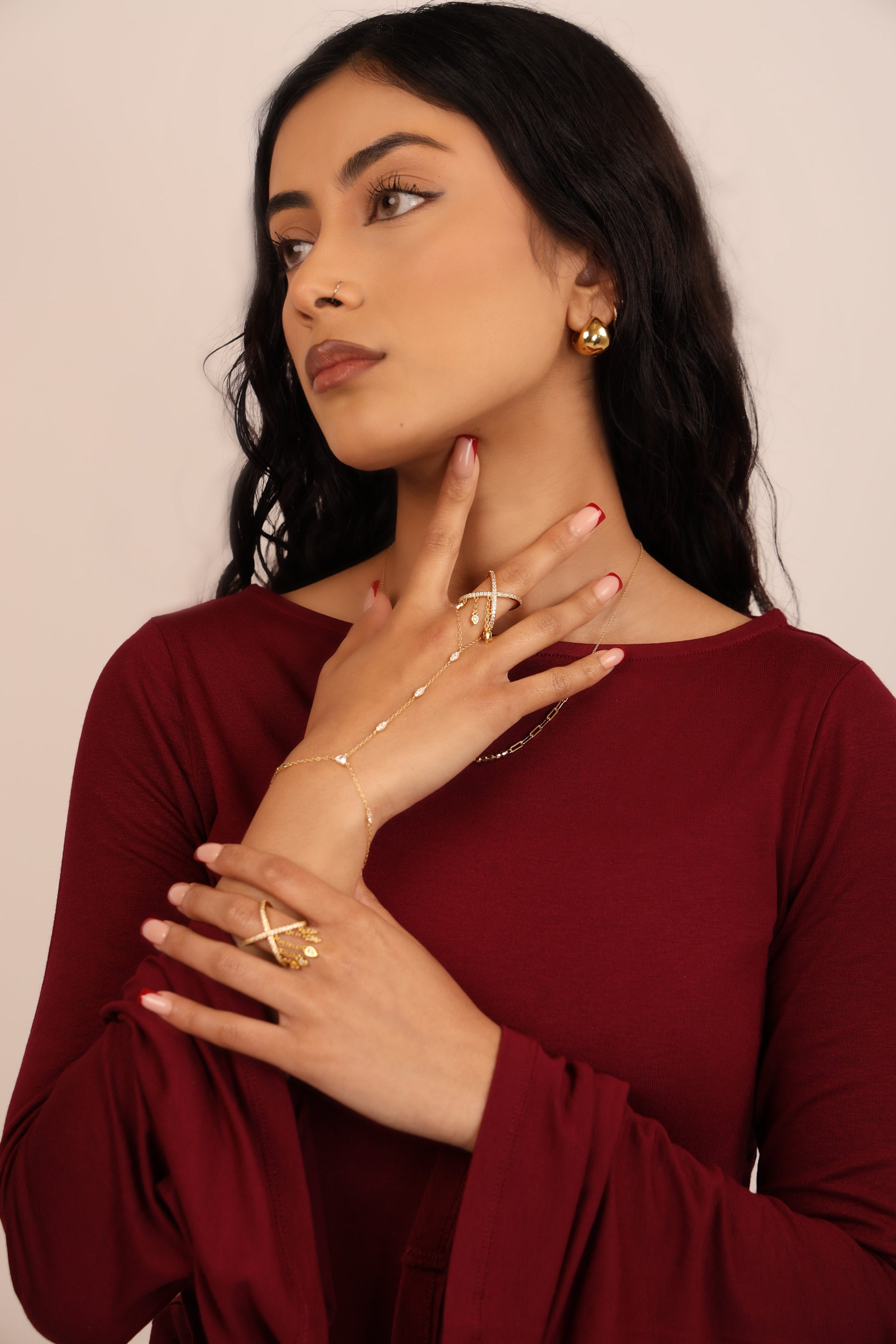 Dome Huggie Earrings